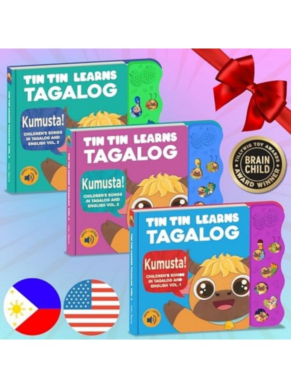Bundle of Tagalog Children's Books for Kids, Babies & Toddlers - Fun Learning!